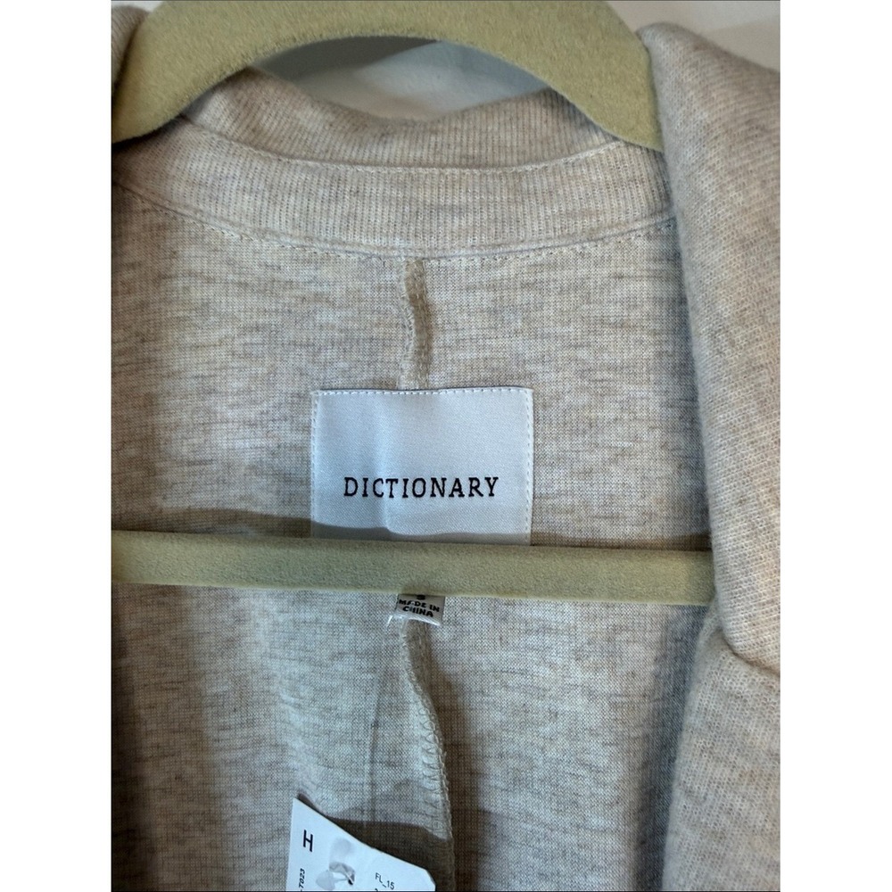 Dictionary Open-Front Cream Cardigan Coatigan - Picture 2 of 11